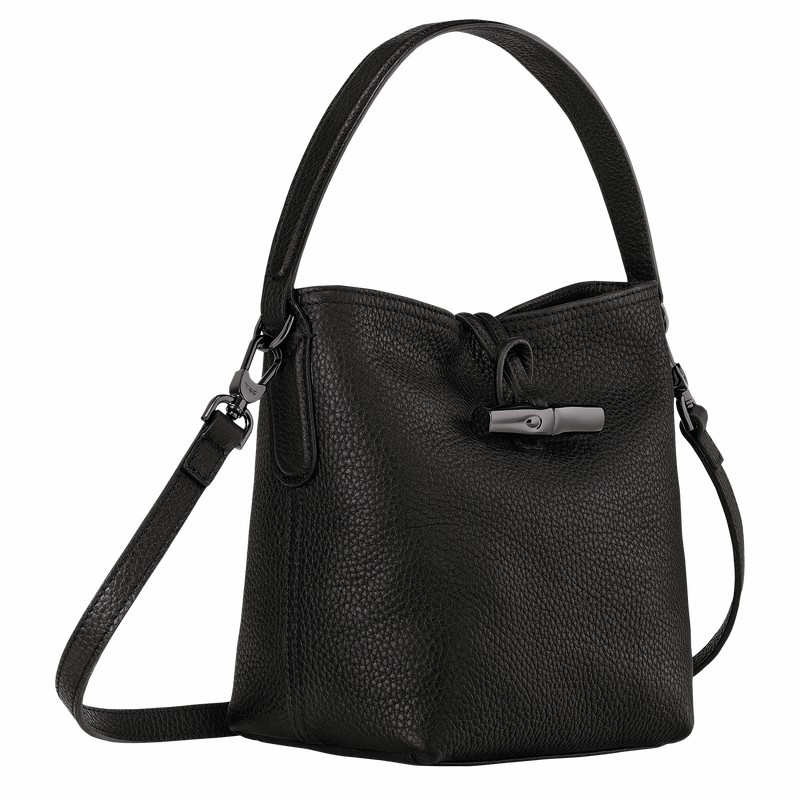 Bolsa Balde Longchamp Le Roseau Essential XS Feminino Pretas Brasil | 10159968001