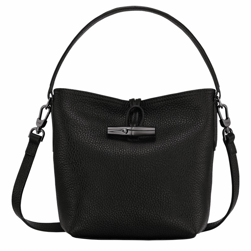 Bolsa Balde Longchamp Le Roseau Essential XS Feminino Pretas Brasil | 10159968001