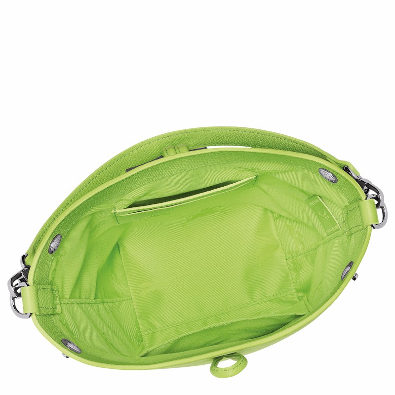 Bolsa Balde Longchamp Le Roseau XS Feminino Verdes Brasil | 10279HFP355