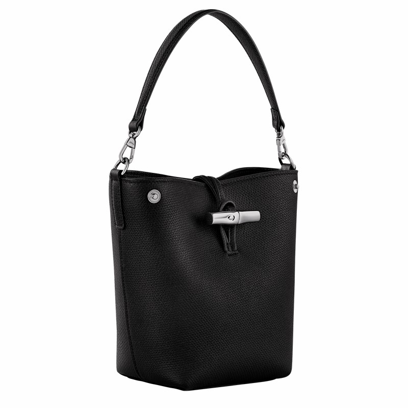 Bolsa Balde Longchamp Le Roseau XS Feminino Pretas Brasil | 10279HFP001