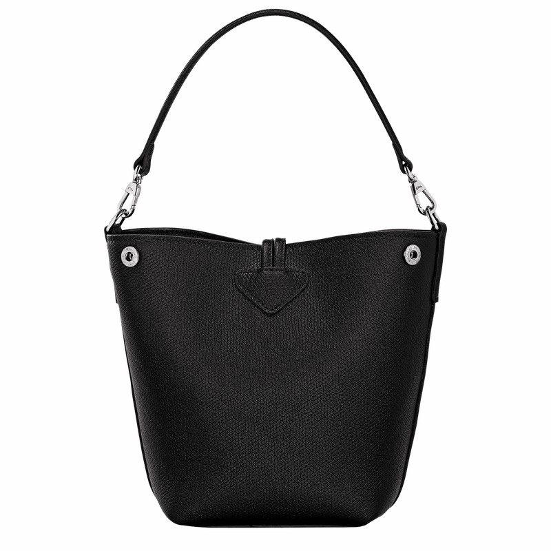 Bolsa Balde Longchamp Le Roseau XS Feminino Pretas Brasil | 10279HFP001