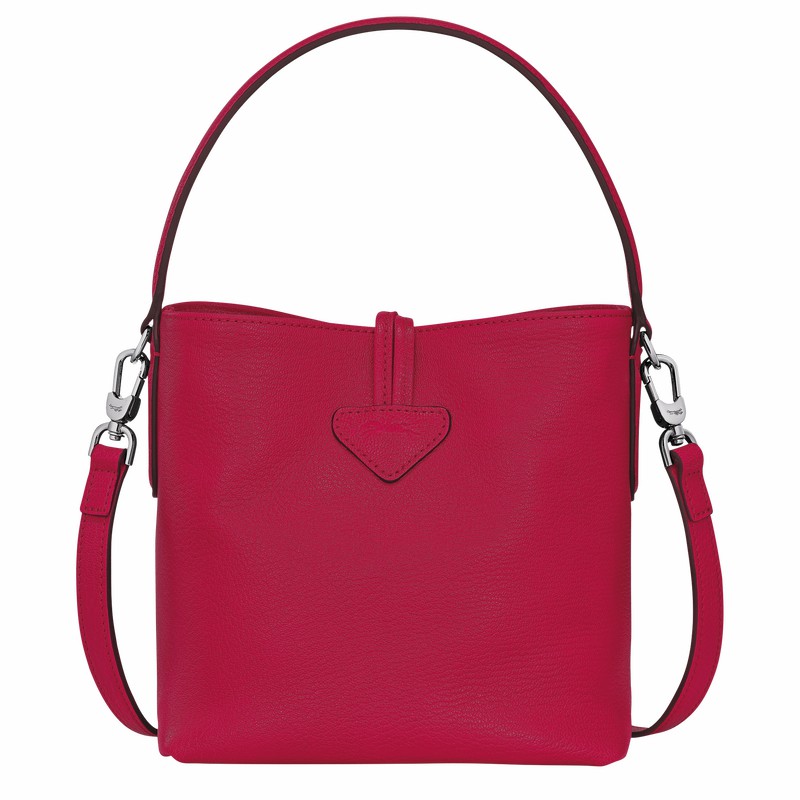 Bolsa Balde Longchamp Le Roseau XS Feminino Fucsia Brasil | 10159HECJ13