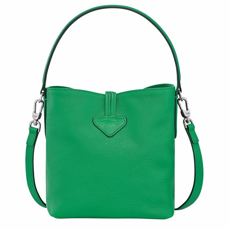 Bolsa Balde Longchamp Le Roseau XS Feminino Verdes Brasil | 10159HEC129