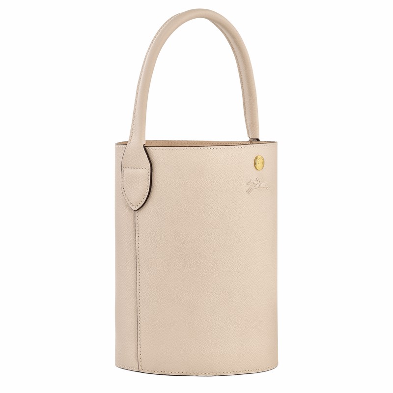 Bolsa Balde Longchamp ÉPURE S Feminino Branco Brasil | 10161HYZ555