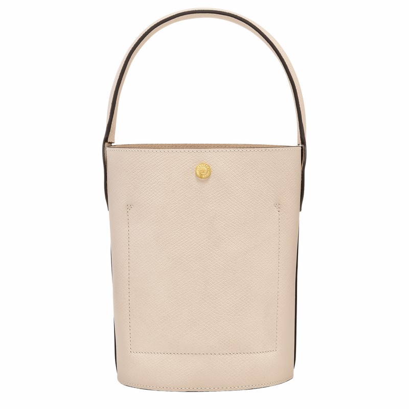 Bolsa Balde Longchamp ÉPURE S Feminino Branco Brasil | 10161HYZ555