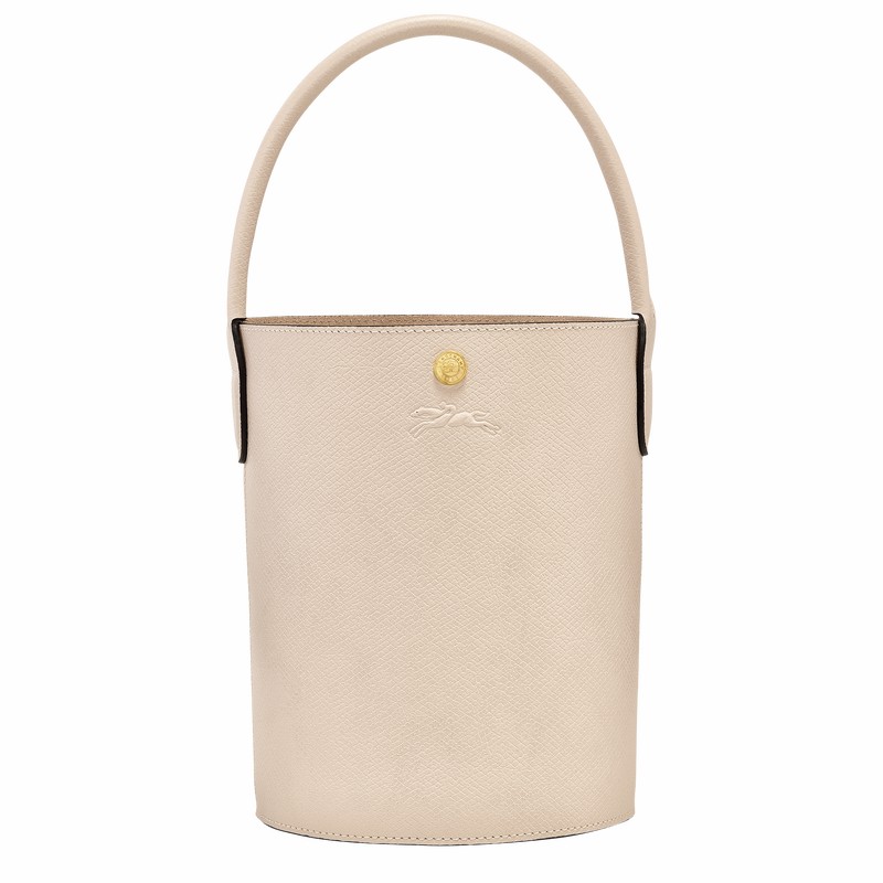 Bolsa Balde Longchamp ÉPURE S Feminino Branco Brasil | 10161HYZ555