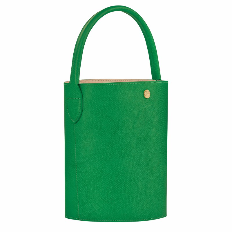 Bolsa Balde Longchamp ÉPURE S Feminino Verdes Brasil | 10161HYZ129