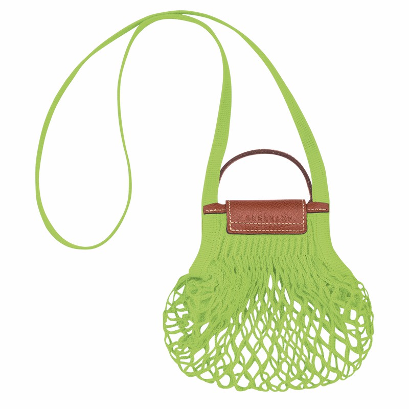 Bolsa De Malha Longchamp Le Pliage Filet XS Feminino Verdes Brasil | 10139HVH355