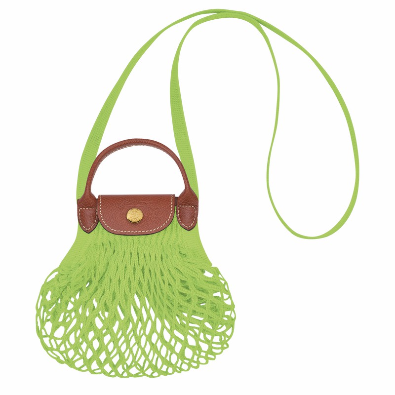 Bolsa De Malha Longchamp Le Pliage Filet XS Feminino Verdes Brasil | 10139HVH355