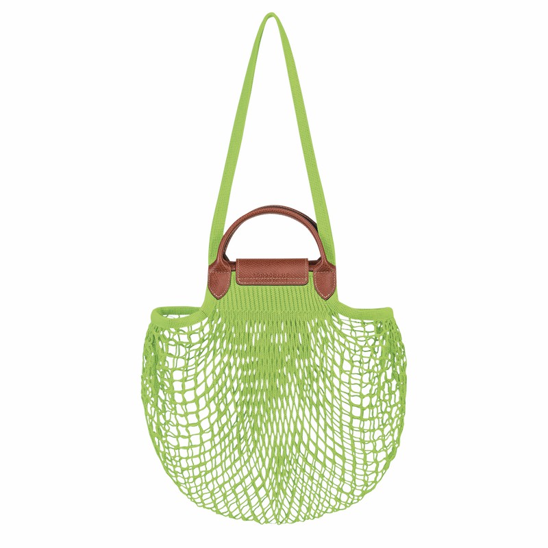 Bolsa De Malha Longchamp Le Pliage Filet L Feminino Verdes Brasil | 10121HVH355