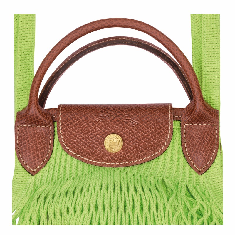 Bolsa De Malha Longchamp Le Pliage Filet L Feminino Verdes Brasil | 10121HVH355