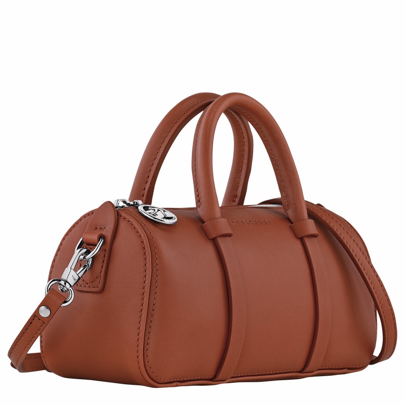 Bolsa de Mão Longchamp Daylong S Feminino Marrom Brasil | 10270HFK504