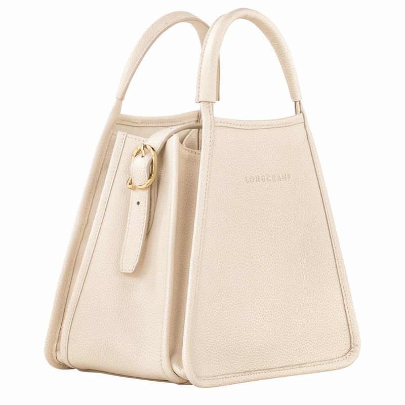 Bolsa de Mão Longchamp Le FOULONNÉ S Feminino Branco Brasil | 10233021555