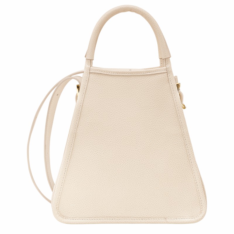 Bolsa de Mão Longchamp Le FOULONNÉ S Feminino Branco Brasil | 10233021555