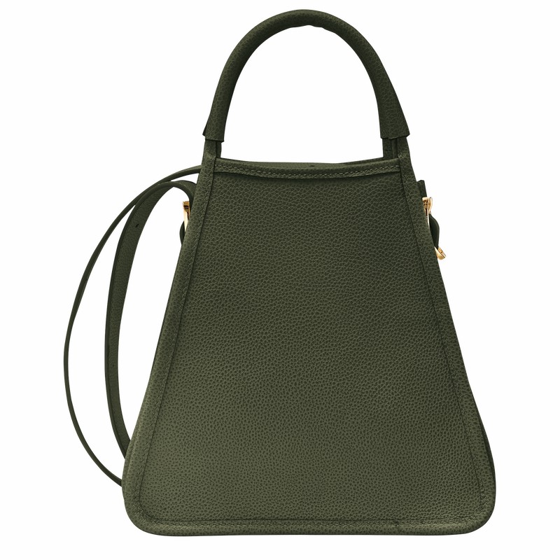 Bolsa de Mão Longchamp Le FOULONNÉ S Feminino Caqui Brasil | 10233021892