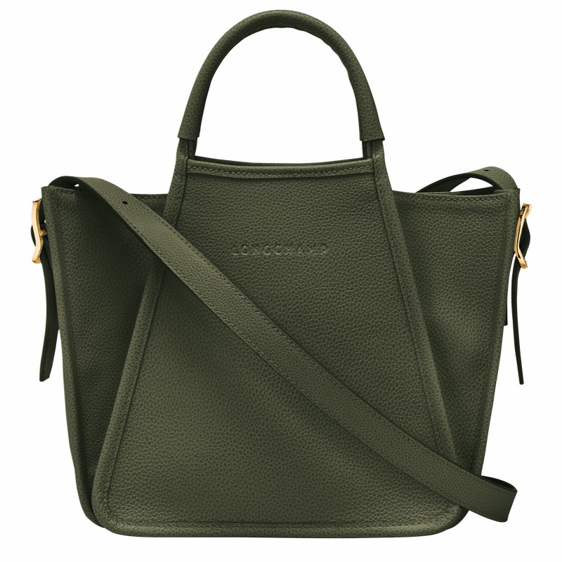 Bolsa de Mão Longchamp Le FOULONNÉ S Feminino Caqui Brasil | 10233021892