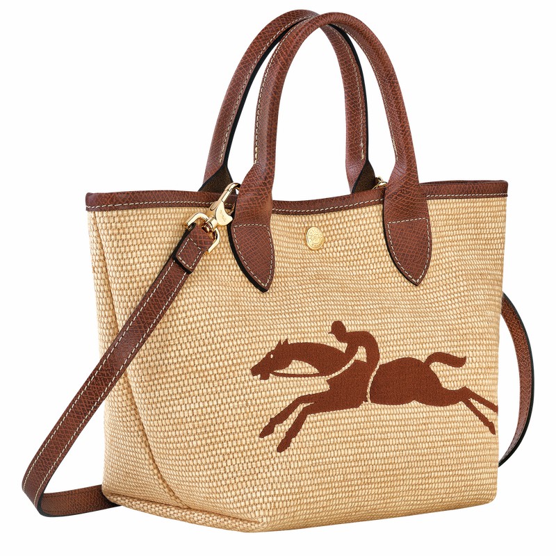 Bolsa de Mão Longchamp Le Panier Pliage S Feminino Marrom Brasil | 10144HZB035