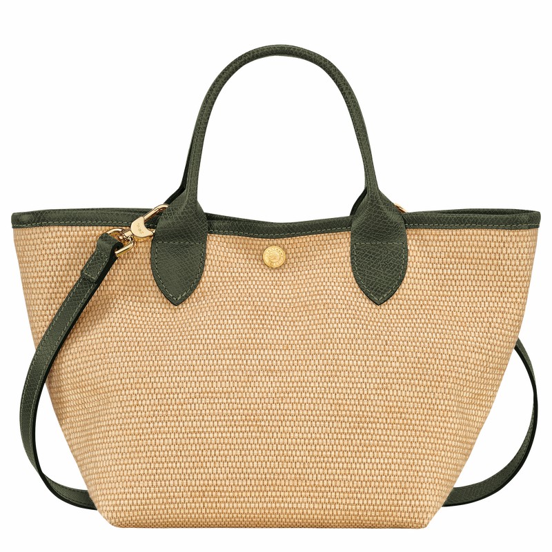 Bolsa de Mão Longchamp Le Panier Pliage S Feminino Caqui Brasil | 10144HZB292