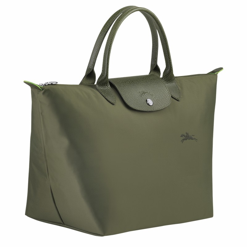 Bolsa de Mão Longchamp Le Pliage Green M Feminino Verdes Brasil | L1623919479