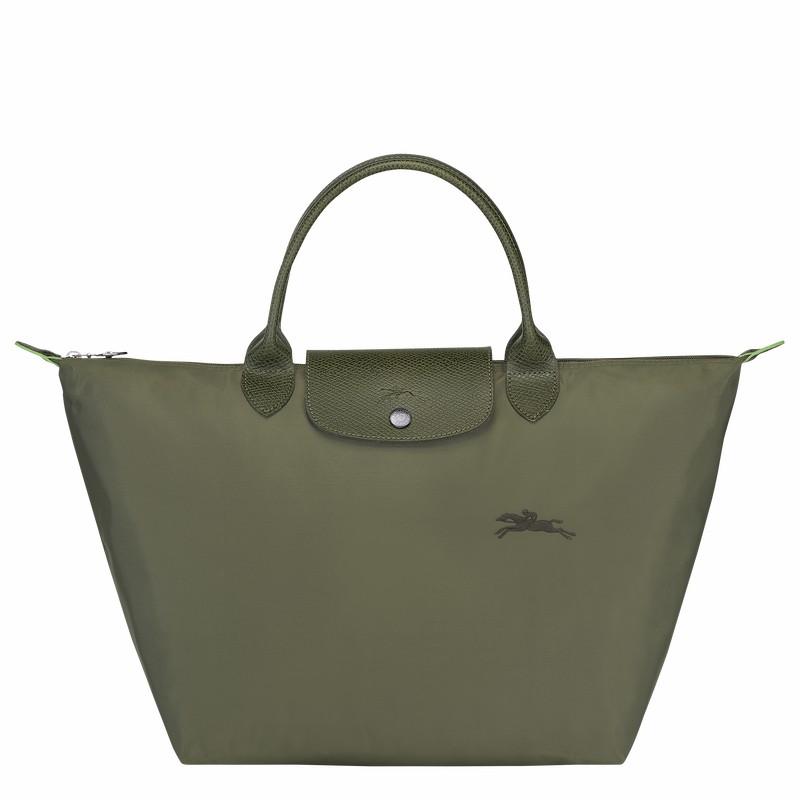 Bolsa de Mão Longchamp Le Pliage Green M Feminino Verdes Brasil | L1623919479