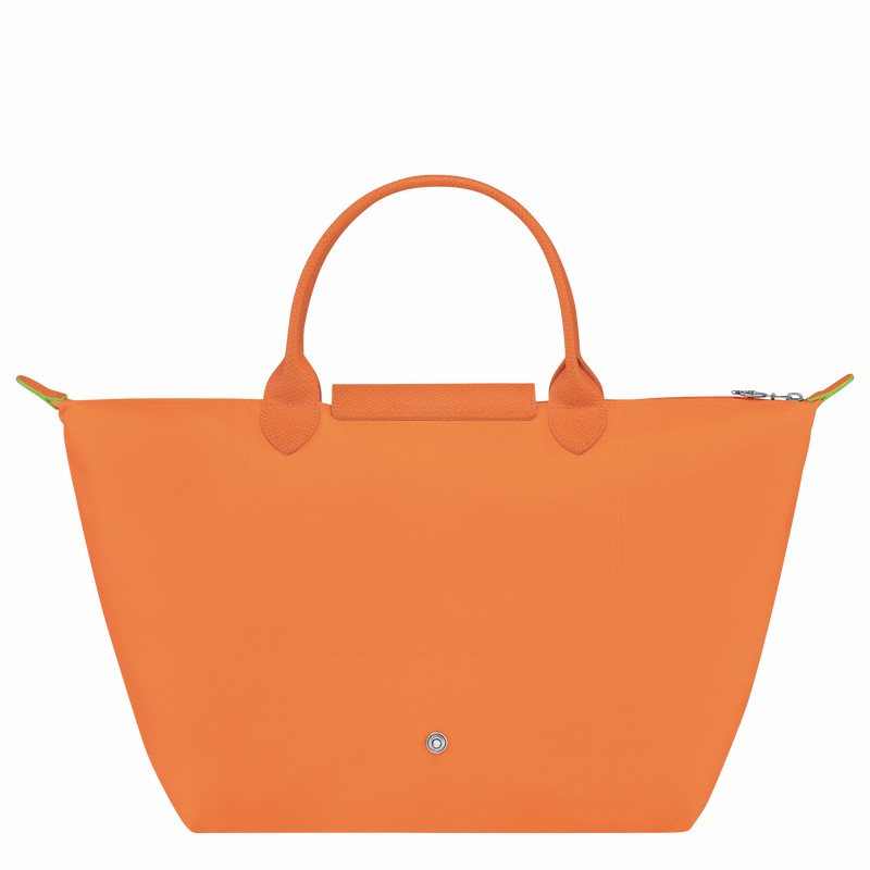 Bolsa de Mão Longchamp Le Pliage Green M Feminino Laranja Brasil | L1623919P54