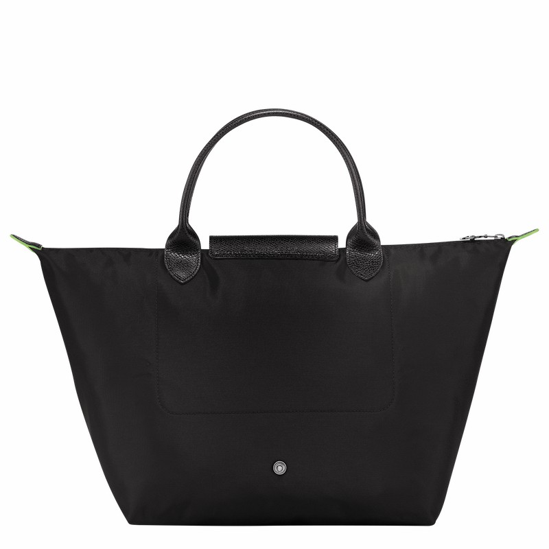 Bolsa de Mão Longchamp Le Pliage Green M Feminino Pretas Brasil | L1623919001