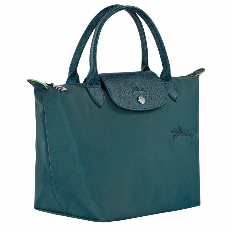 Bolsa de Mão Longchamp Le Pliage Green S Feminino Azul Claro Brasil | L1621919P89