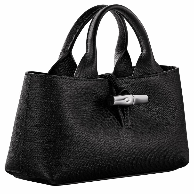 Bolsa de Mão Longchamp Le Roseau S Feminino Pretas Brasil | 10280HFP001