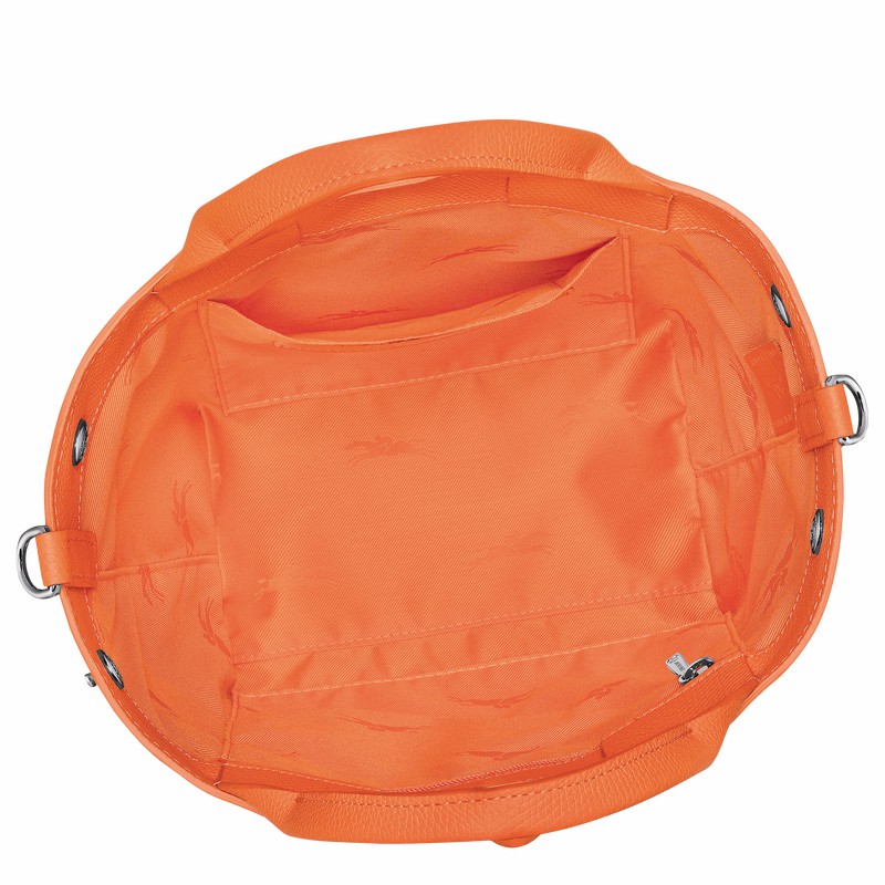 Bolsa de Mão Longchamp Le Roseau S Feminino Laranja Brasil | 10273HFP017