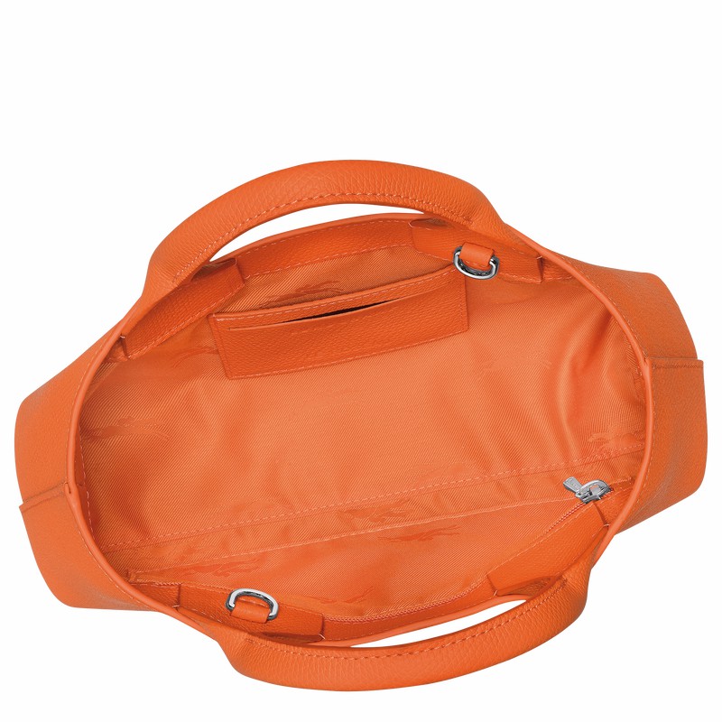 Bolsa de Mão Longchamp Le Roseau S Feminino Laranja Brasil | 10280HFP017