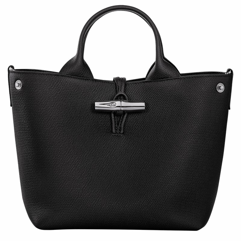 Bolsa de Mão Longchamp Le Roseau S Feminino Pretas Brasil | 10273HFP001