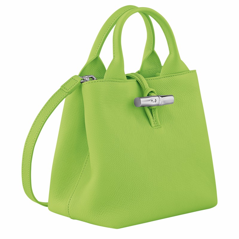 Bolsa de Mão Longchamp Le Roseau S Feminino Verdes Brasil | 10273HFP355