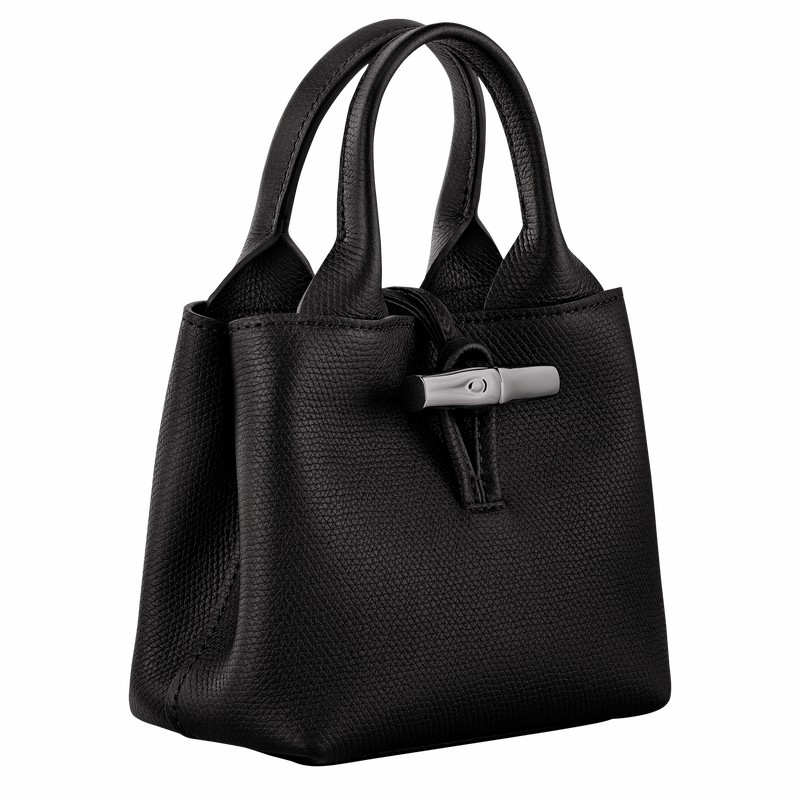 Bolsa de Mão Longchamp Le Roseau XS Feminino Pretas Brasil | 10278HFP001