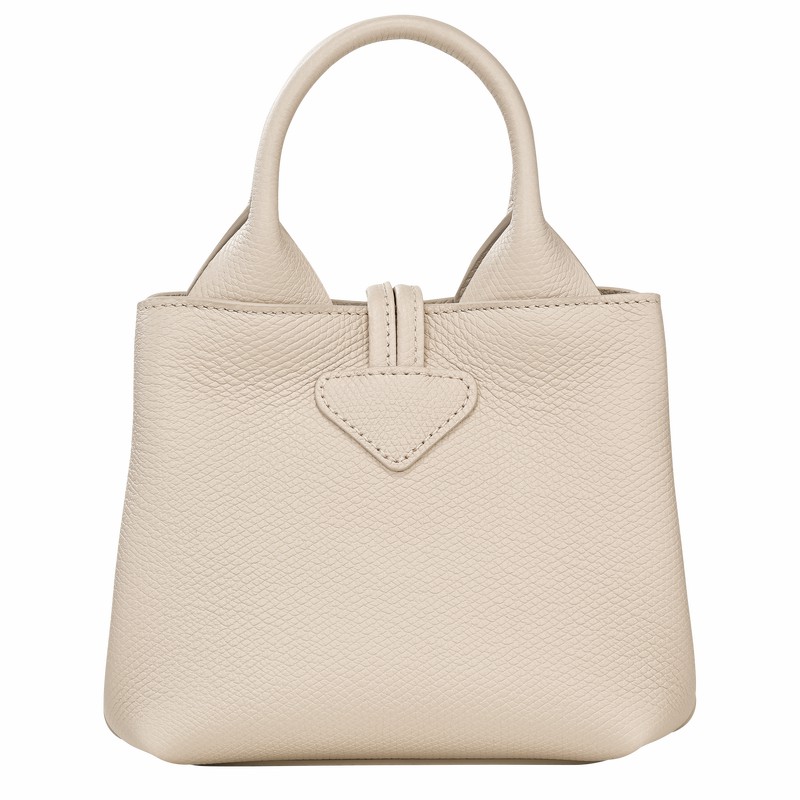 Bolsa de Mão Longchamp Le Roseau XS Feminino Branco Brasil | 10278HFP555