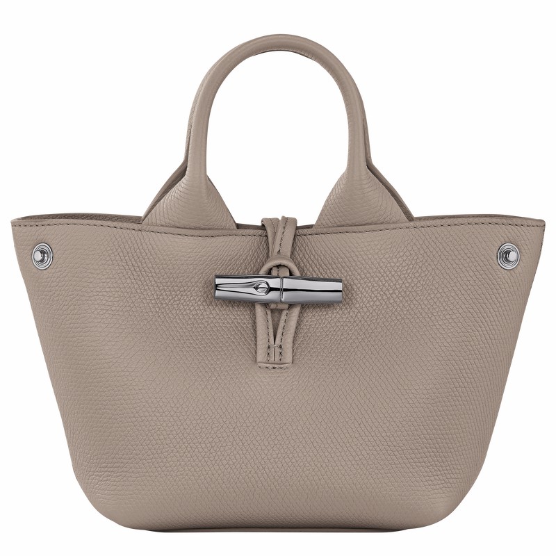 Bolsa de Mão Longchamp Le Roseau XS Feminino Cinzentas Brasil | 10278HFP266