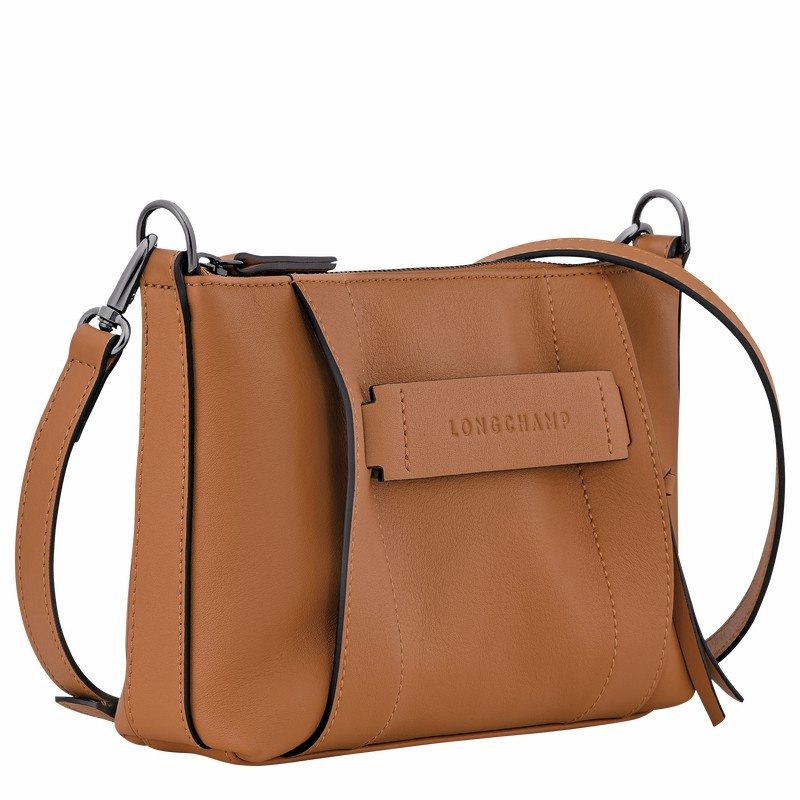 Bolsas Crossbody Longchamp 3D S Feminino Bege Brasil | 10199HCV016