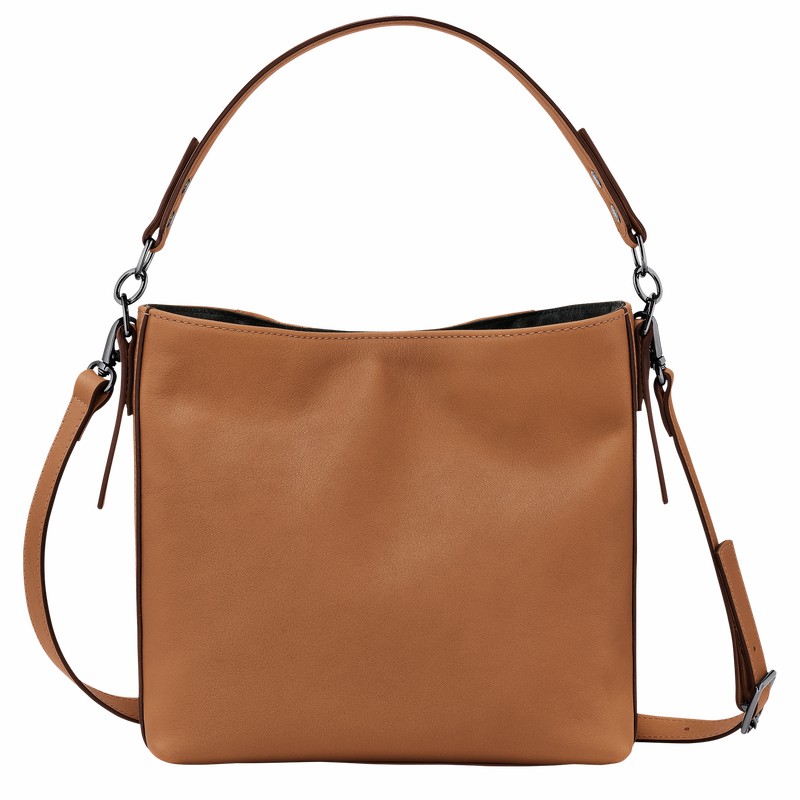 Bolsas Crossbody Longchamp 3D S Feminino Bege Brasil | 10215HCV016