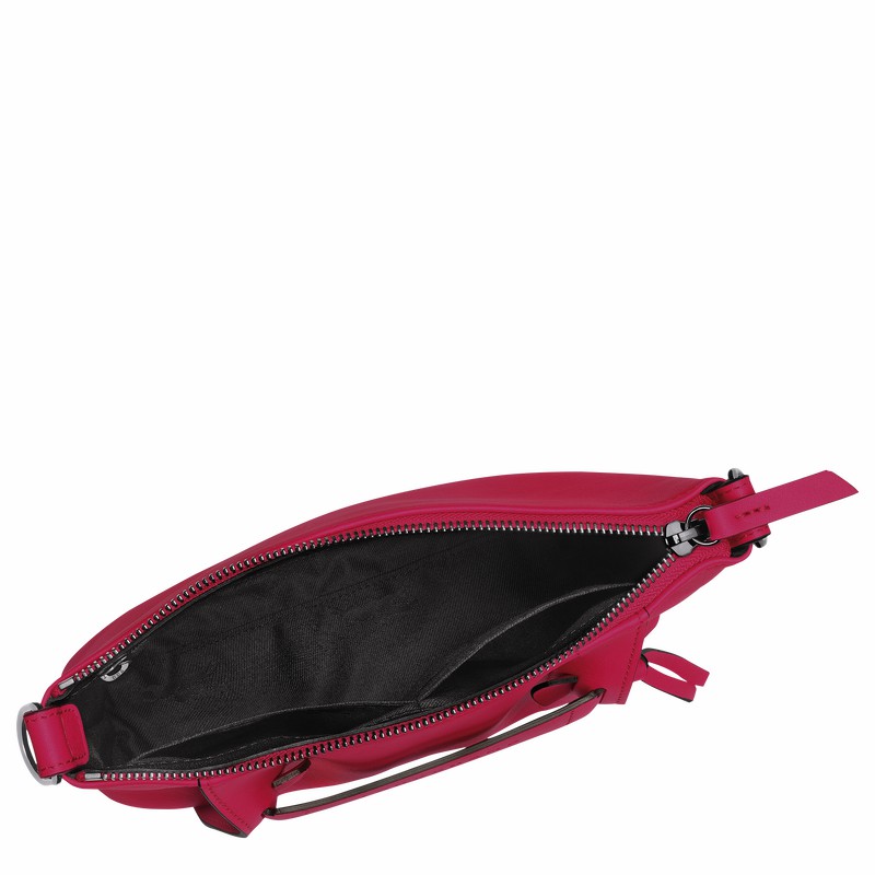 Bolsas Crossbody Longchamp 3D S Feminino Fucsia Brasil | 10199HCVJ13