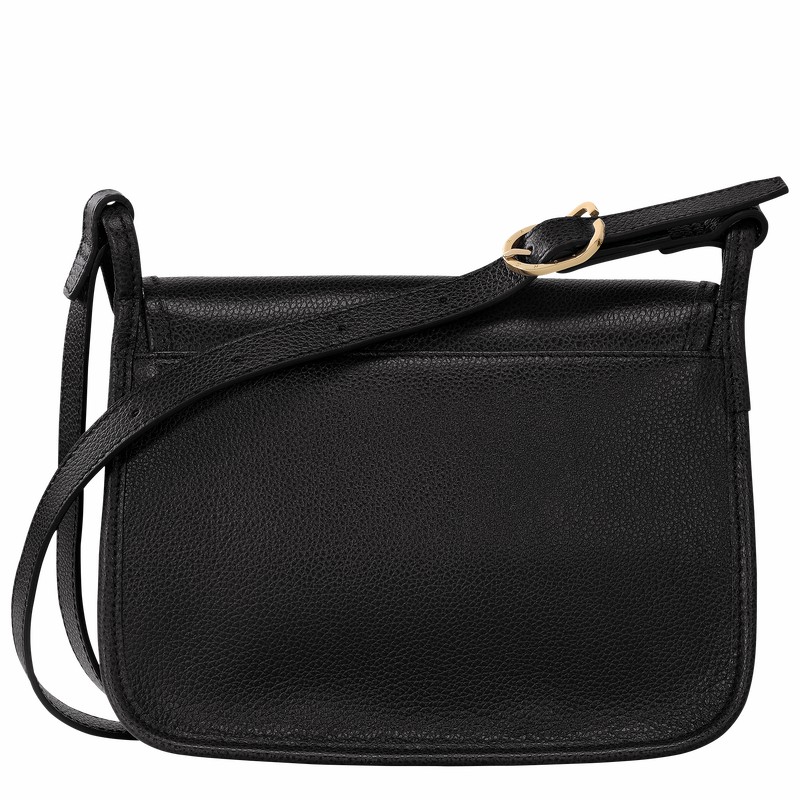 Bolsas Crossbody Longchamp Le FOULONNÉ M Feminino Pretas Brasil | 10135021001