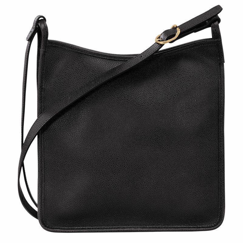 Bolsas Crossbody Longchamp Le FOULONNÉ M Feminino Pretas Brasil | 10140021001