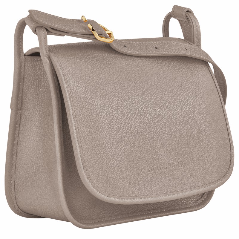 Bolsas Crossbody Longchamp Le FOULONNÉ M Feminino Cinzentas Brasil | 10135021P55