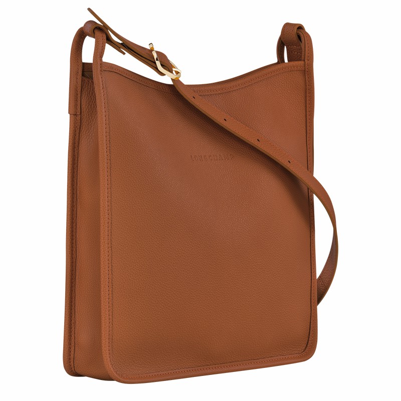 Bolsas Crossbody Longchamp Le FOULONNÉ M Feminino Caramel Brasil | 10140021121