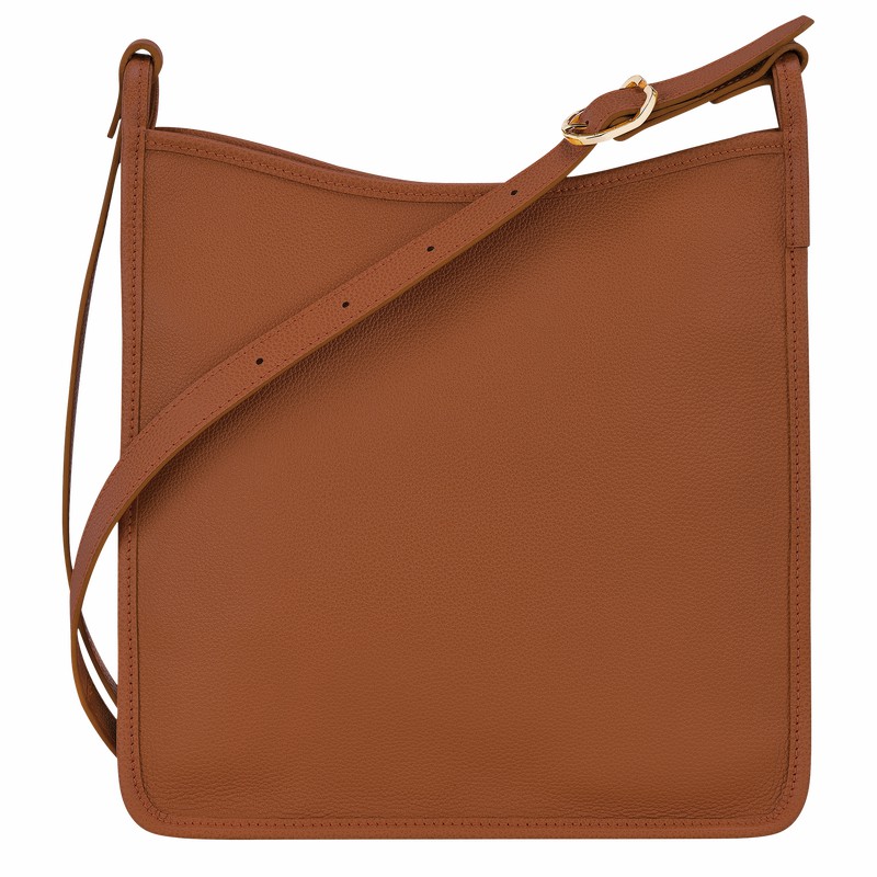 Bolsas Crossbody Longchamp Le FOULONNÉ M Feminino Caramel Brasil | 10140021121