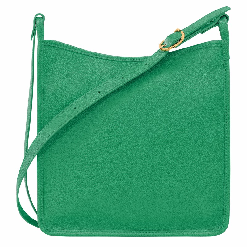 Bolsas Crossbody Longchamp Le FOULONNÉ M Feminino Verdes Brasil | 10140021129