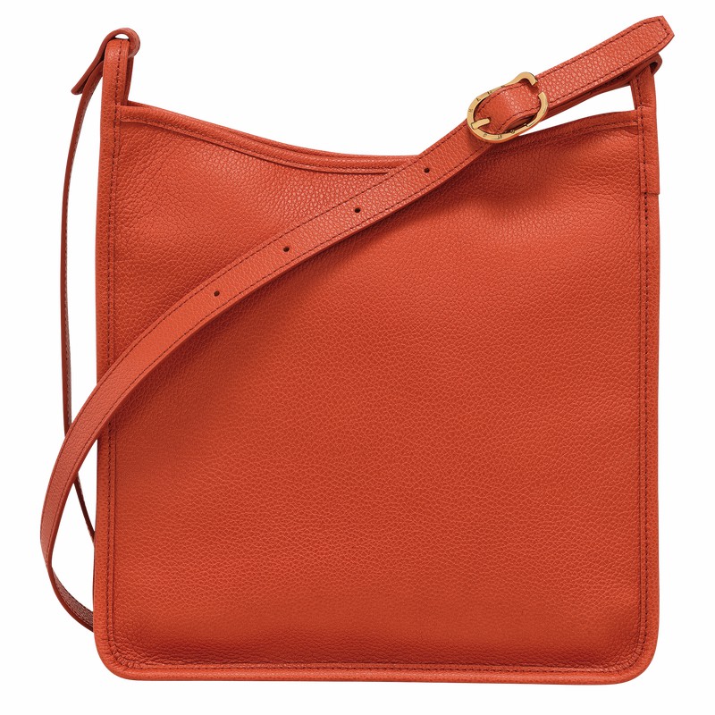 Bolsas Crossbody Longchamp Le FOULONNÉ M Feminino Laranja Brasil | 10140021685