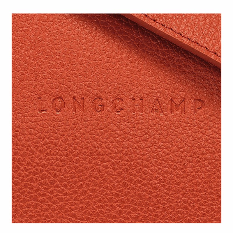 Bolsas Crossbody Longchamp Le FOULONNÉ M Feminino Laranja Brasil | 10140021685