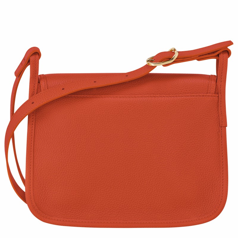 Bolsas Crossbody Longchamp Le FOULONNÉ M Feminino Laranja Brasil | 10135021685