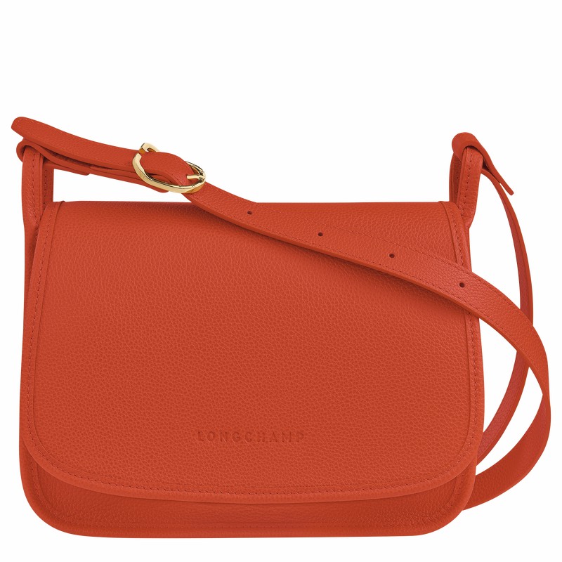 Bolsas Crossbody Longchamp Le FOULONNÉ M Feminino Laranja Brasil | 10135021685