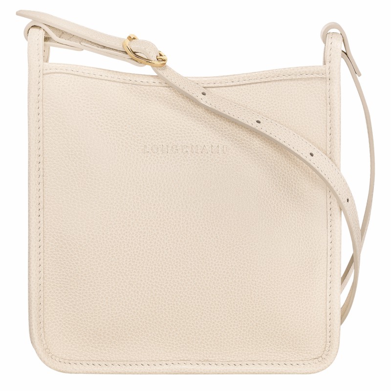 Bolsas Crossbody Longchamp Le FOULONNÉ S Feminino Branco Brasil | 10138021555