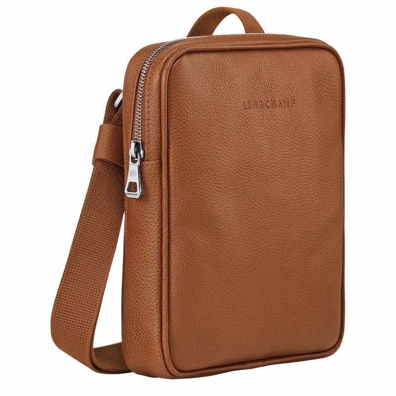 Bolsas Crossbody Longchamp Le FOULONNÉ XS Masculino Caramel Brasil | L1712021F72-